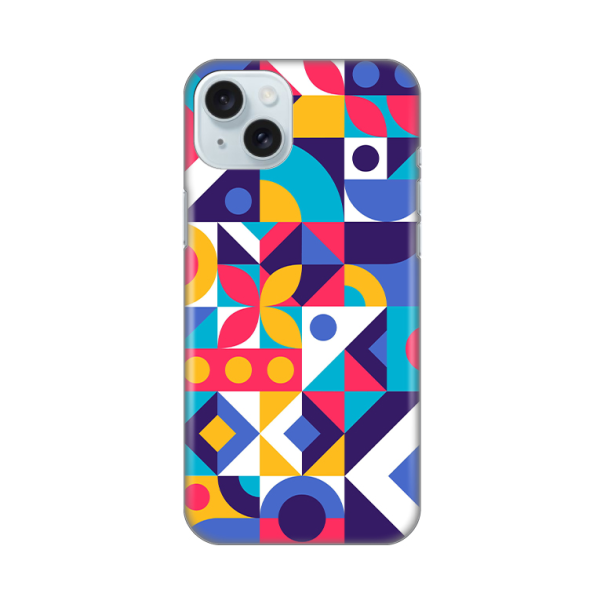 Maska za iPhone 15 Plus 6.7 Colorful Mosaic Silikonska Print Skin - 8019865