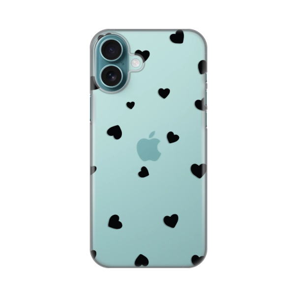 Maska za iPhone 16 Plus 6.7 Hearts Silikonska Print Skin - 8020429