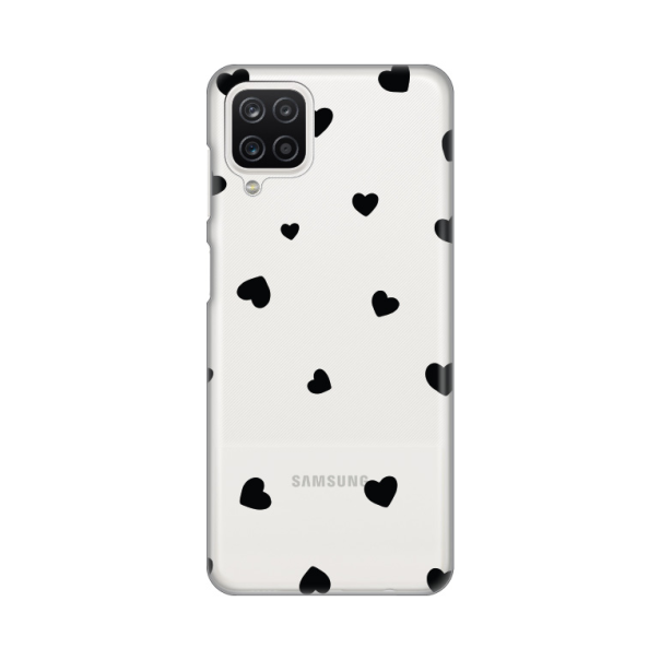 Maska za Samsung Galaxy A12 Hearts Silikonska Print Skin - 8017603