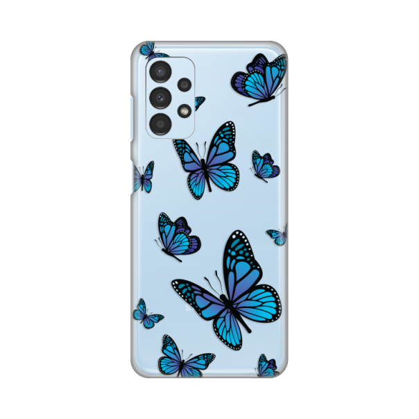 Maska za Samsung Galaxy A13 4G Blue butterfly Silikonska Print Skin - 8018543