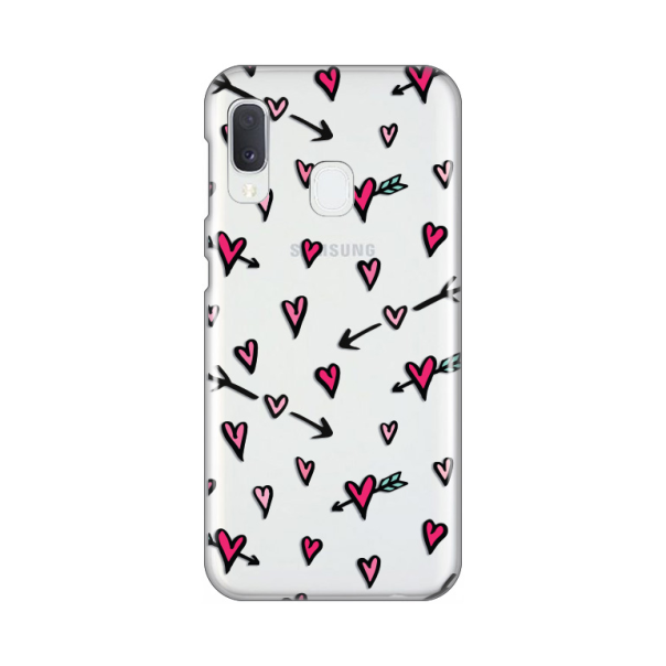 Maska za Samsung Galaxy A20e Heart Pattern Silikonska Print Skin - 8019357