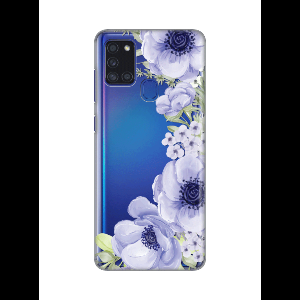Maska za Samsung Galaxy A21s Blue Roses Silikonska Print Skin - 8019773
