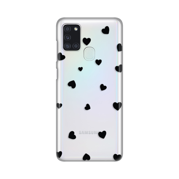 Maska za Samsung Galaxy A21s Hearts Silikonska Print Skin - 8018635