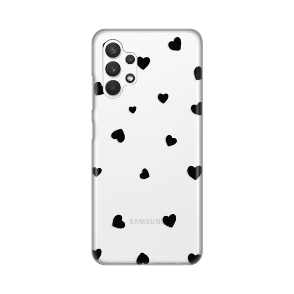 Maska za Samsung A325F Galaxy A32 4G (EU) Hearts Silikonska Print Skin - 8017732