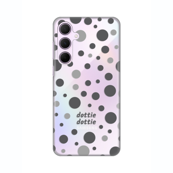 Maska za Samsung Galaxy A35 5G Dottie Dottie Gray Silikonska Print Skin - 8020225