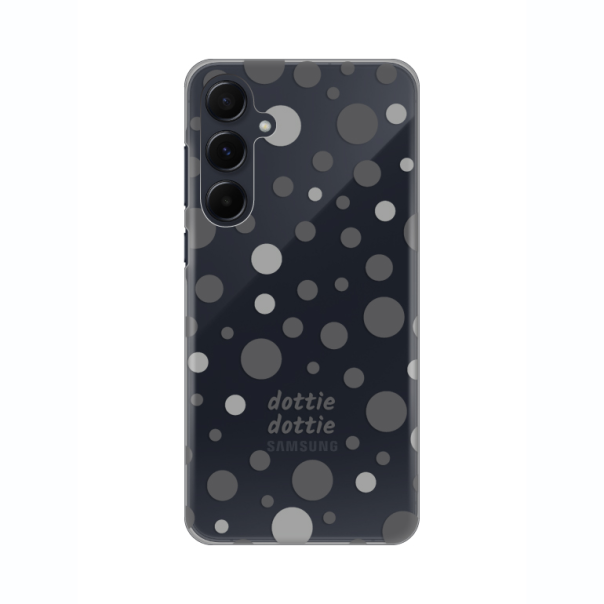 Maska za Samsung Galaxy A55 Dottie Dottie Gray Silikonska Print Skin - 8020235
