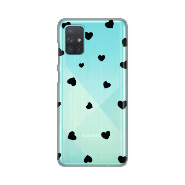Maska za Samsung Galaxy A71 Hearts Silikonska Print Skin - 8018439