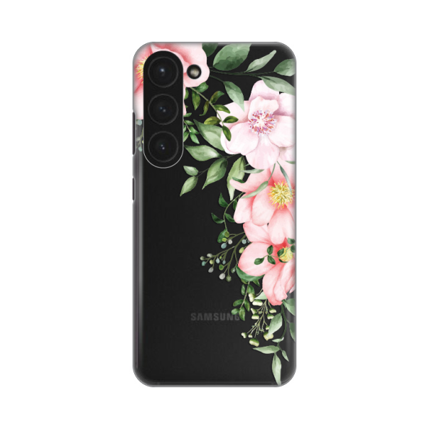 Maska za Samsung Galaxy S23 Gentle Rose Pattern Silikonska Print Skin - 8019364