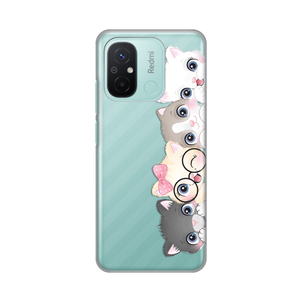 Maska za Xiaomi Redmi 12C Cats Silikonska Print Skin - 8019502