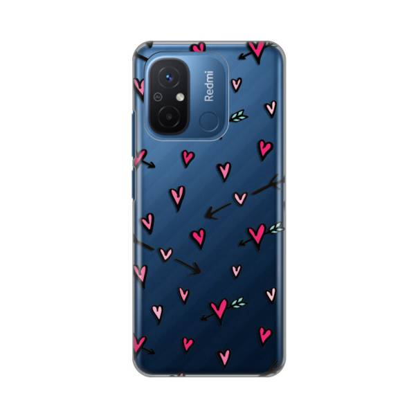 Maska za Xiaomi Redmi 12C Heart Pattern Silikonska Print Skin - 8019575
