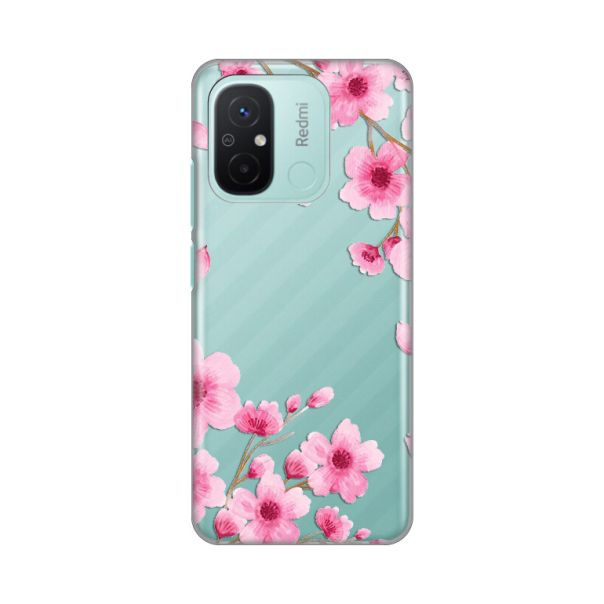 Maska za Xiaomi Redmi 12C Rose flowers Silikonska Print Skin - 8019503