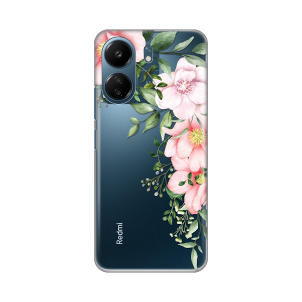 Maska za Xiaomi Redmi 13C Gentle Rose Pattern Silikonska Print Skin - 8019953