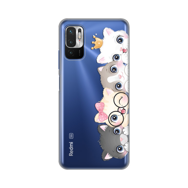 Maska za Xiaomi Redmi Note 10 5G Cats Silikonska Print Skin - 8019312