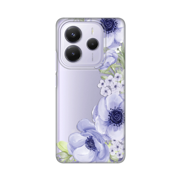 Torbica Silikonska Print Skin za Xiaomi Redmi Note 14 5G Blue Roses - 8020633