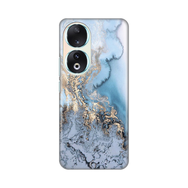 Torbica Silikonska Print za Honor 90 Blue Gold Marble - 8019748