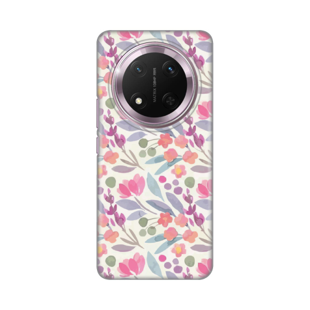 Maska za Honor Magic 7 Lite Watercolor Flowers Silikonska Print - 8020676