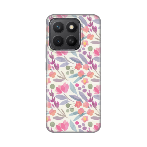 Maska za Honor X8c Watercolor Flowers Silikonska Print - 8020756