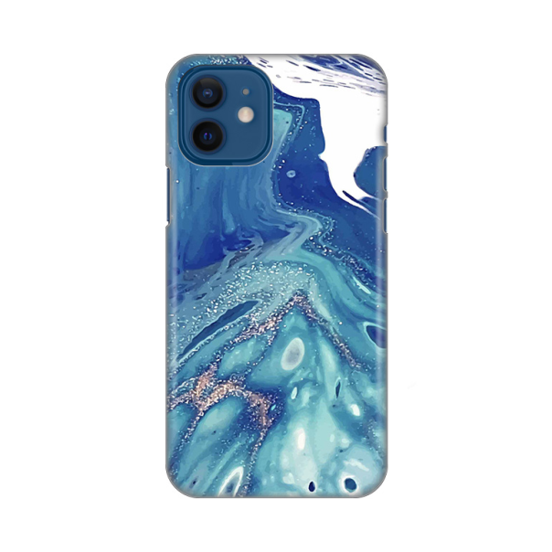 Maska za iPhone 12 6.1 Blue Marble Silikonska Print - 8018804