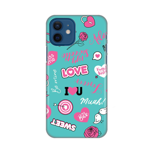 Maska za iPhone 12 6.1 Love Silikonska Print - 8018806