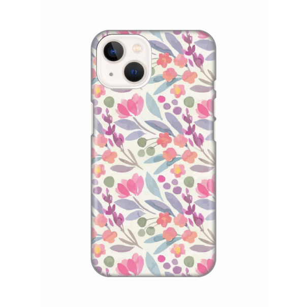 Maska za iPhone 13 6.1 Watercolor Flowers Silikonska Print - 8020810