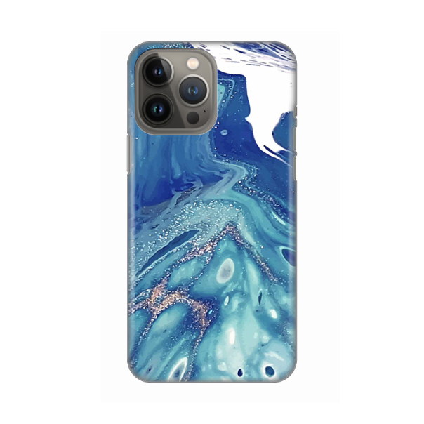Maska za iPhone 13 Pro Max 6.7 Blue Marble Silikonska Print - 8018093