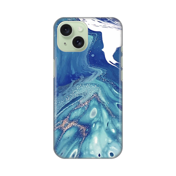 Maska za iPhone 15 6.1 Blue Marble Silikonska Print - 8019884