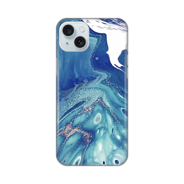 Maska za iPhone 15 Plus 6.7 Blue Marble Silikonska Print - 8019894