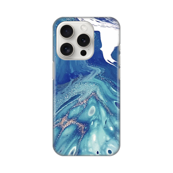 Maska za iPhone 15 Pro 6.1 Blue Marble Silikonska Print - 8019889