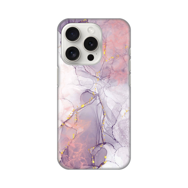 Maska za iPhone 15 Pro 6.1 Silikonska Print Pink Marble - 8019890
