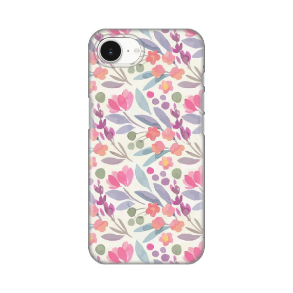 Maska za iPhone 16e 6.1 Watercolor Flowers Silikonska Print - 8020813