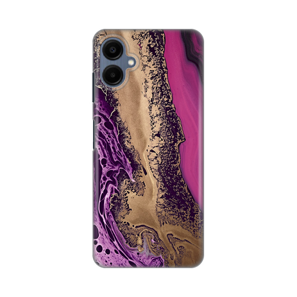 Maska za Samsung Galaxy A06 Purple Gold Marble Silikonska Print - 8020452