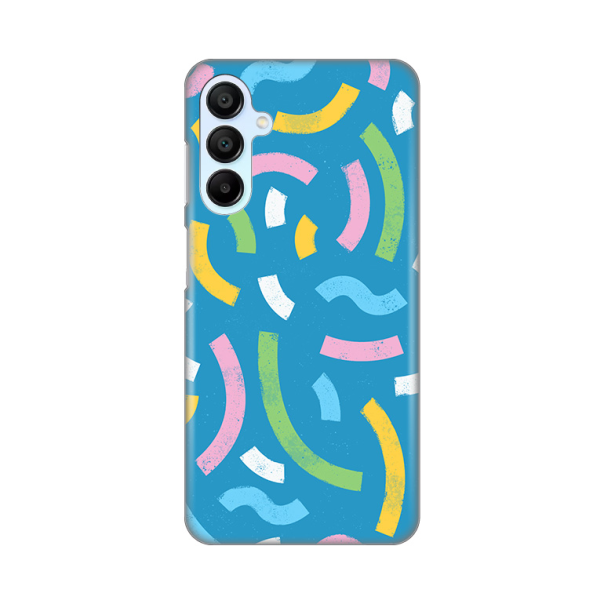 Maska za Samsung Galaxy A15 5G Happy Lines blue Silikonska Print - 8020346