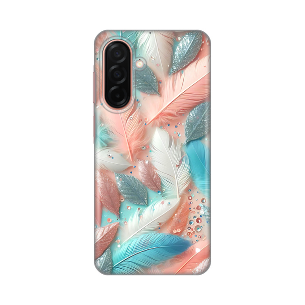 Maska za Samsung Galaxy A26 5G Pastel Feathers Silikonska Print - 8020685
