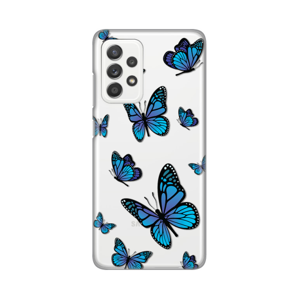 Torbica Silikonska Print za Samsung A525F/A526B/A528B Galaxy A52 4G/A52 5G/A52s 5G Blue butterfly - 8019775