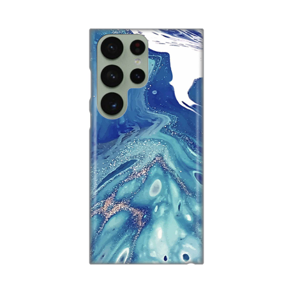 Maska za Samsung Galaxy S23 Ultra Blue Marble Silikonska Print - 8019382