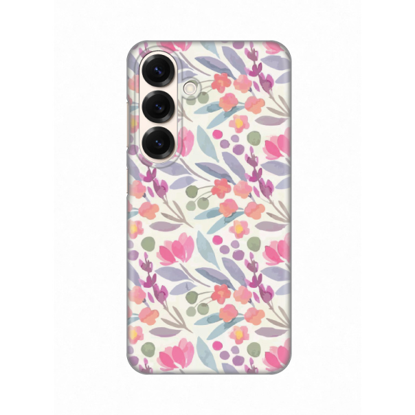 Maska za Samsung Galaxy S25 Watercolor Flowers Silikonska Print - 8020708