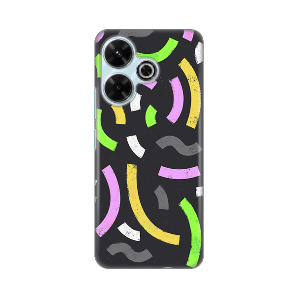 Torbica Silikonska Print za Xiaomi Redmi 13 Happy Lines gray - 8020400