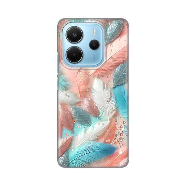 Maska za Xiaomi Redmi Note 14 4G (SRB) Pastel Feathers Silikonska Print - 8020715