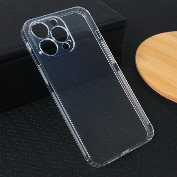 Maska za iPhone 13 Pro 6.1 transparent silikonska Ultra Thin with pluggy - 96108