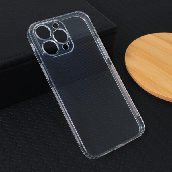 Maska za iPhone 14 Pro Max 6.7 transparent silikonska Ultra Thin with pluggy - 202437