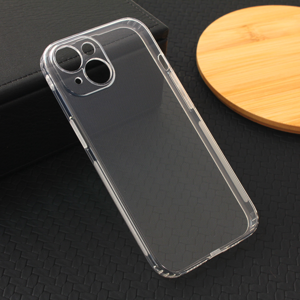 Maska za iPhone 15 6.1 transparent silikonska Ultra Thin with pluggy - 209879