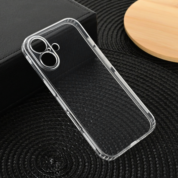 Maska za iPhone 16 6.1 transparent silikonska Ultra Thin with pluggy - 216104-1