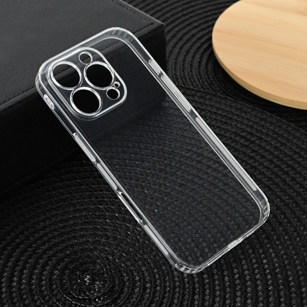 Maska za iPhone 16 Pro 6.3 transparent silikonska Ultra Thin with pluggy - 216106-1