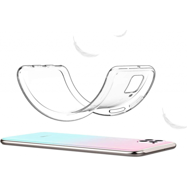 Maska za Huawei P40 Lite/Nova 6 SE transparent silikonska Ultra Thin - 79730-1