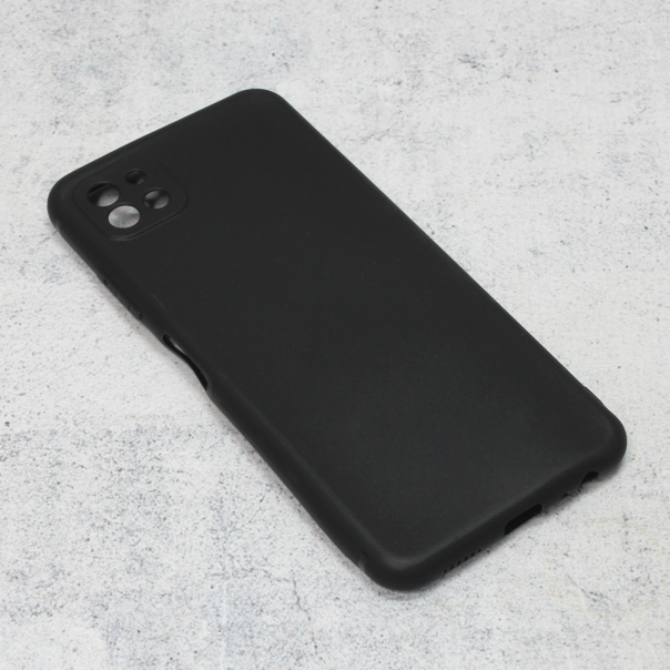 Maska za Samsung Galaxy A22 5G mat silikonska Ultra Thin crna - 201746-1