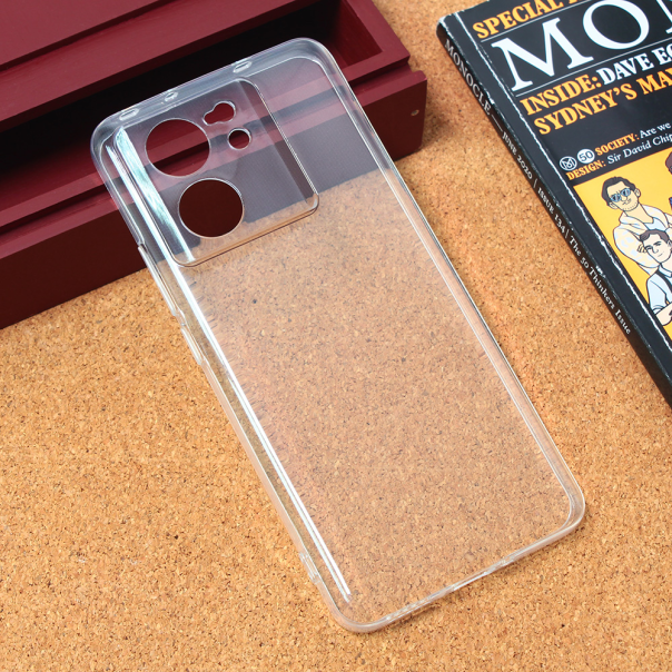 Maska za Xiaomi 13T/13T Pro transparent silikonska Ultra Thin - 210606-1-1