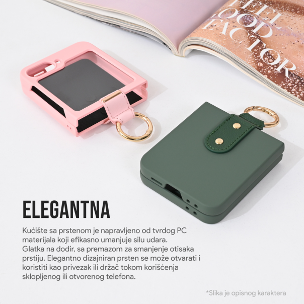 Maska za Samsung Galaxy Z Flip 6 5G Slim PC Protective roze - 215321-1