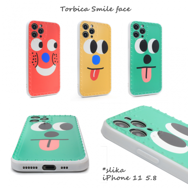 Torbica Smile face za iPhone 12 6.1 zuta - 90394-1