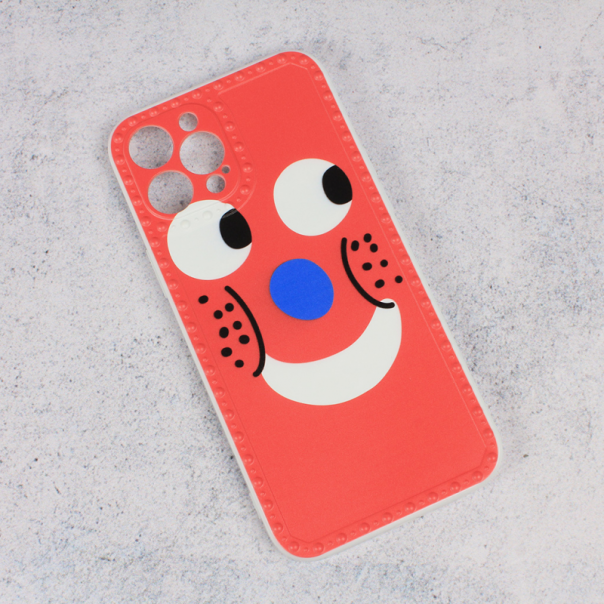 Maska za iPhone 12 Pro Max 6.7 Smile face crvena - 90399-1