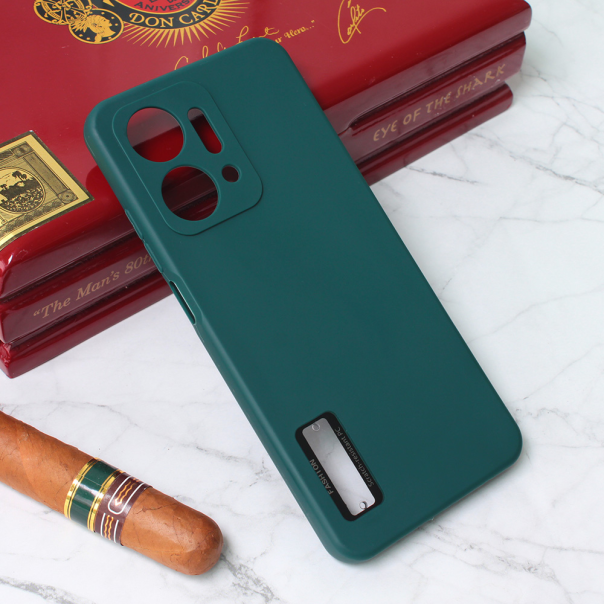 Maska za Honor X7a Soft Silicone zelena - 206861